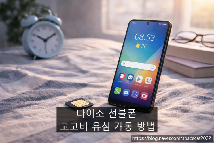  선불폰 다이소 고고비 유심 활용한 개통 방법