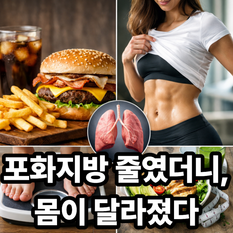   포화지방을 줄이면 몸에 생기는 변화들