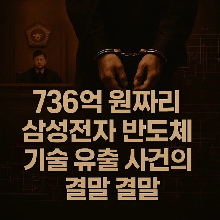  736억 원짜리 삼성전자 반도체 기술 유출 사건의 결말