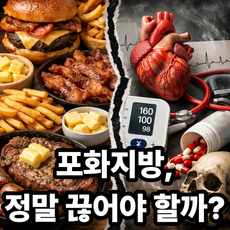   포화지방이 건강에 미치는 영향, 정말 나쁠까?