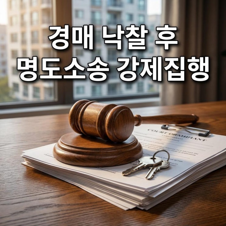  경매 낙찰 후 명도소송 강제집행 및 인도명령 이사비 협상 꿀팁