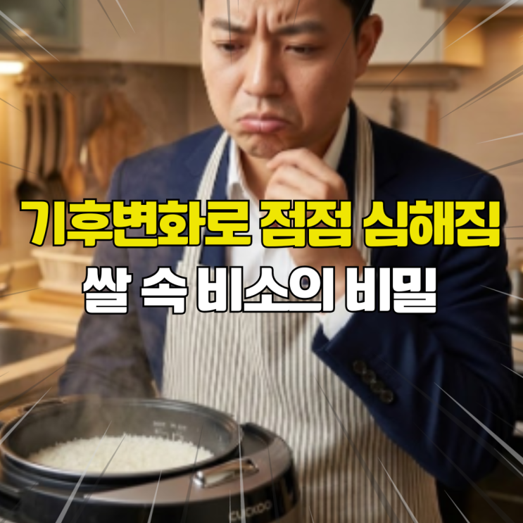  비소가 뭐길래? 매일 먹는 밥이 우리 아이를 중독시킨다. 쌀 속 비소의 비밀