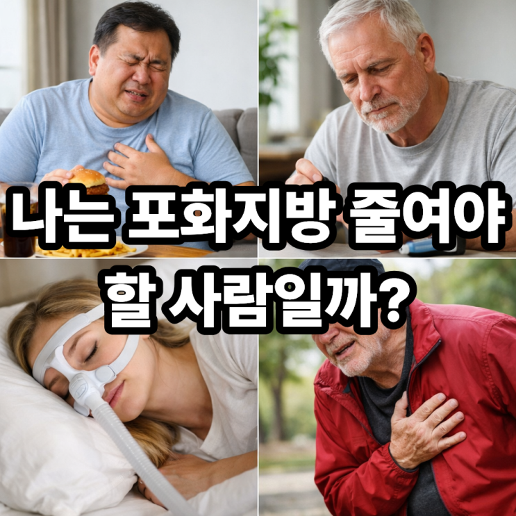  포화지방 섭취를 줄여야 하는 사람 유형, 지금 확인해보세요