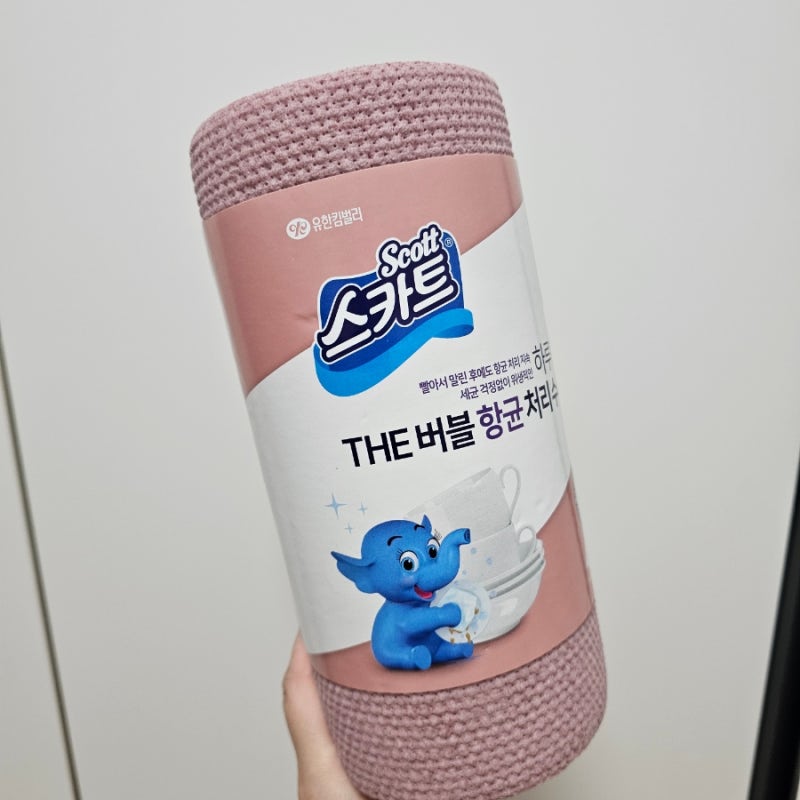 스카트 일회용 수세미 하루한장 THE 버블 항균 주방필수템