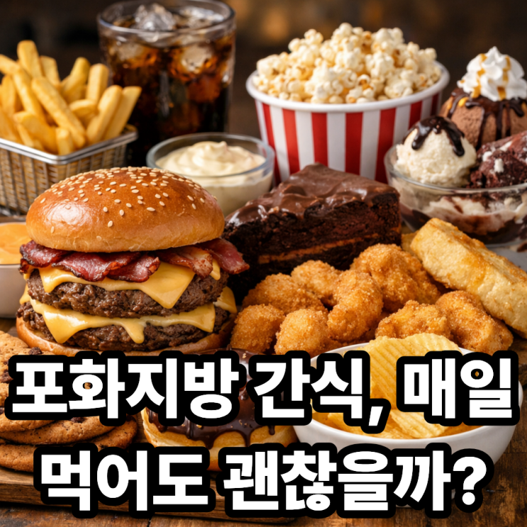  포화지방이 많은 간식, 얼마나 조심해야 할까? 중장년 건강을 위한 현실 가이드