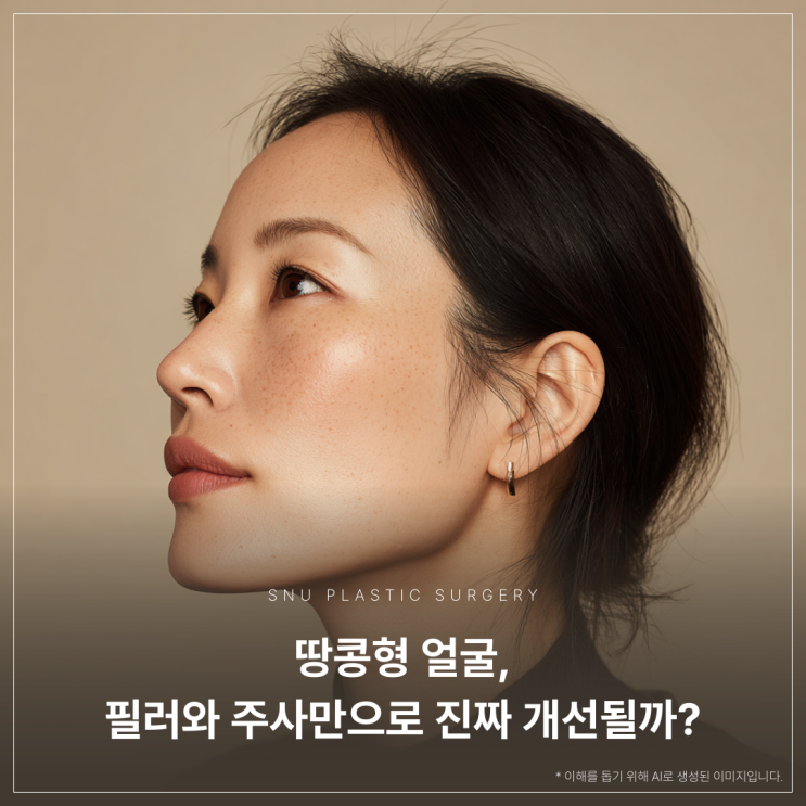  압구정 스누성형외과｜땅콩형 얼굴, 필러와 주사만으로 개선될까?