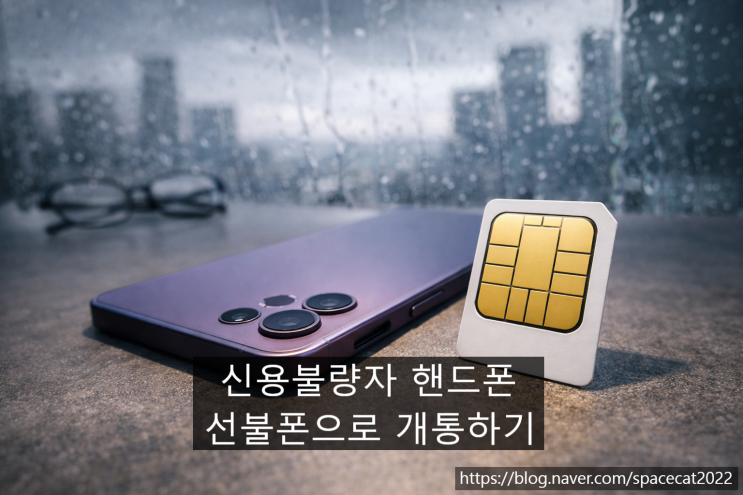  신용불량자 핸드폰 선불폰 활용해서 개통하기