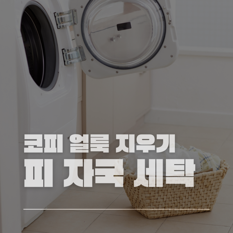 코피 묻은 옷 얼룩 제거 방법 초간단 핏자국 지우기
