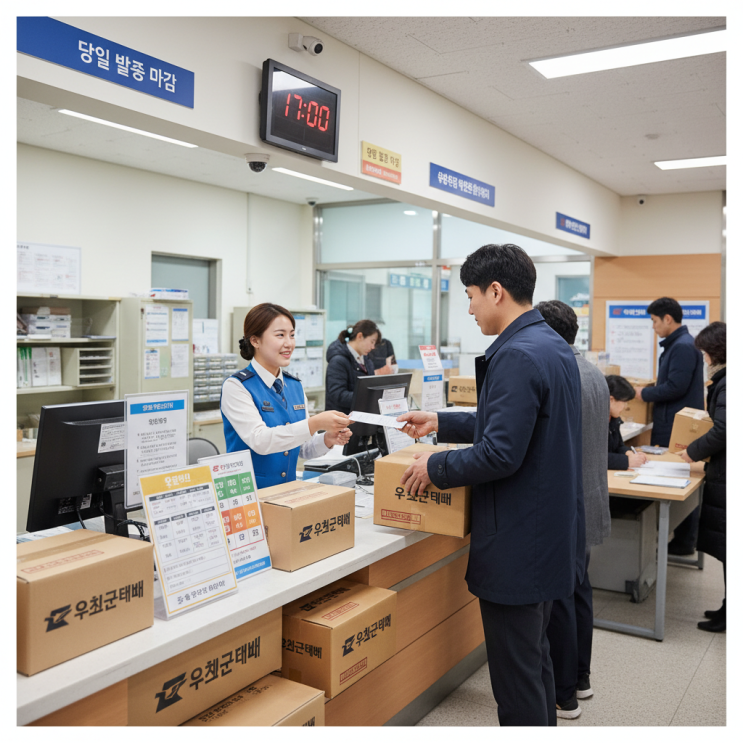  우체국택배접수마감시간: 당일 발송을 위한 핵심 정보와 박스 규격별 요금 안내