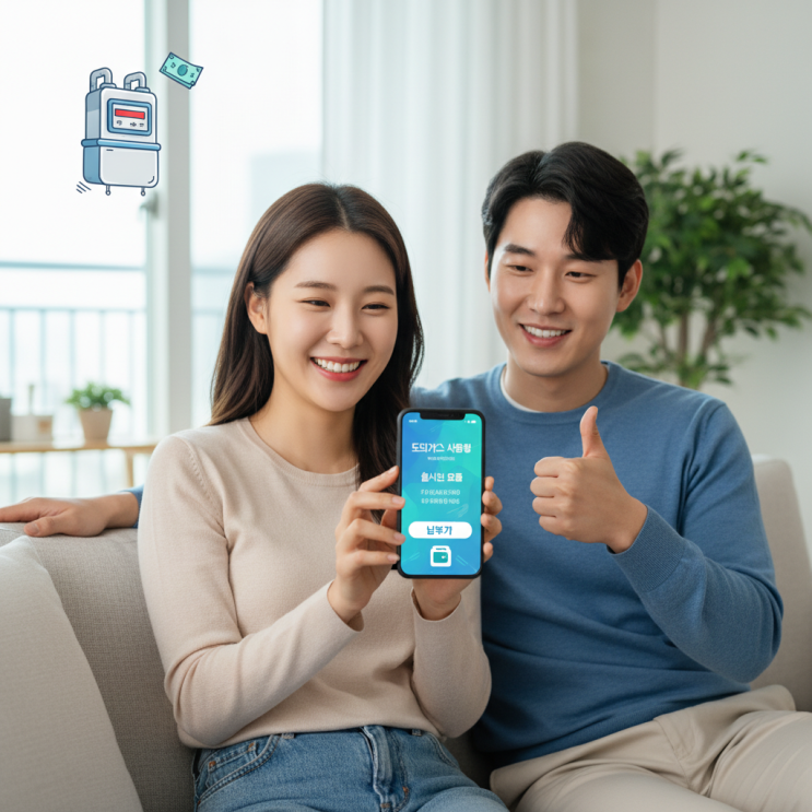  간편하게! 도시가스실시간요금조회 및 납부, 모바일 앱으로 해결해요