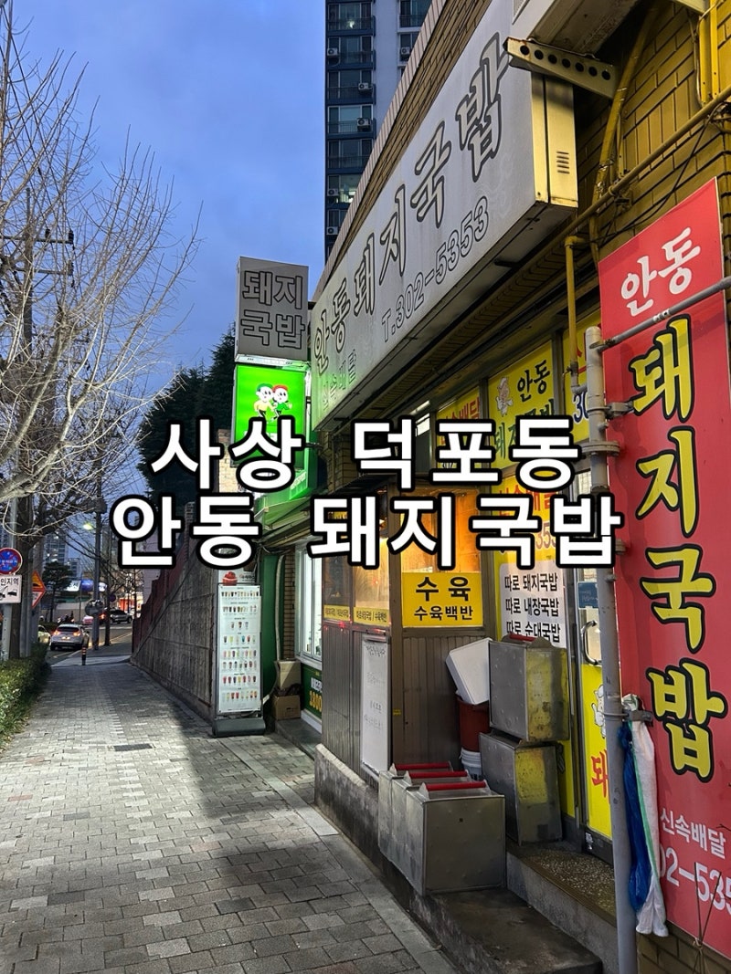 부산 사상구 덕포동 곽튜브 맛집 안동 돼지국밥 먹어본 후기