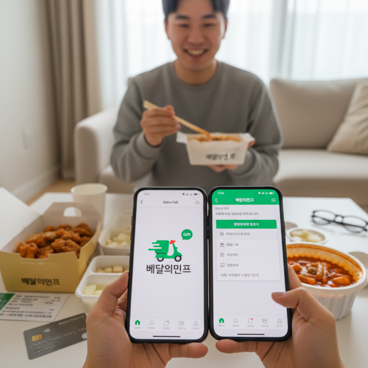  카카오톡 선물하기 배민기프티콘사용! 배달의민족 앱 등록 방법 완벽 가이드