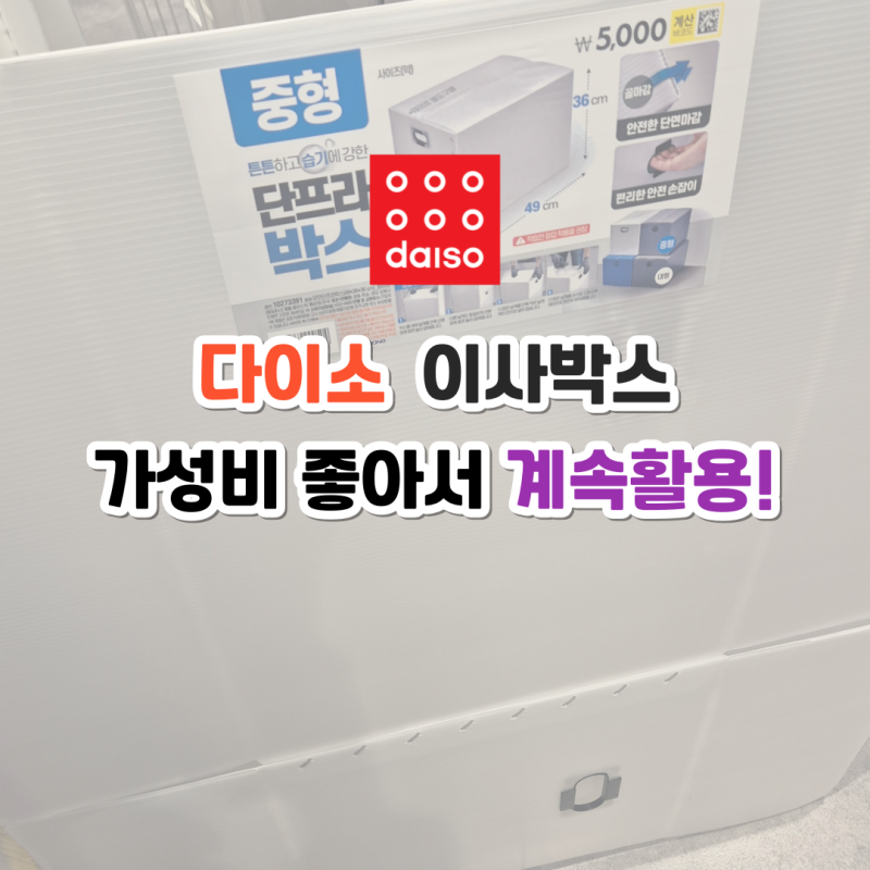 다이소 이사박스 단프라 적재식 좋아서 6개월 사용 후기