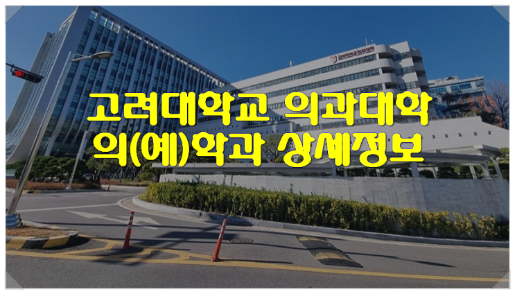  고려대학교 의과대학 의(예)학과 상세정보