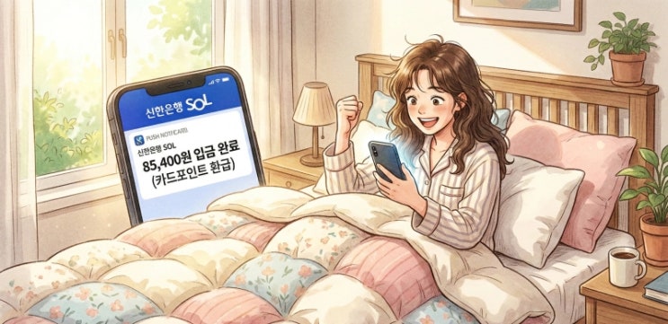  일요일 아침, 누워서 10만 원 주워가세요!  스마트폰에 잠자는 '숨은 카드 포인트 & 통신비' 3분 만에 현금 인출하는 법