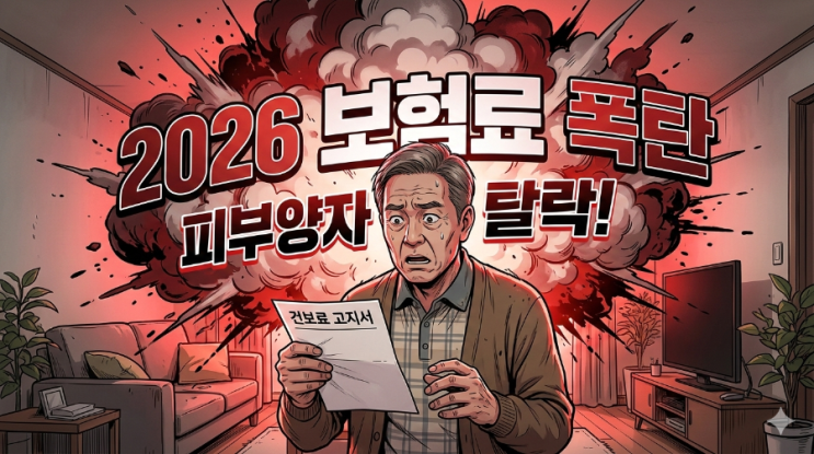  "은퇴 후 건보료 40만 원?" 2026년 보험료 폭탄, 피부양자 탈락 전 아내 몰래 확인하세요!
