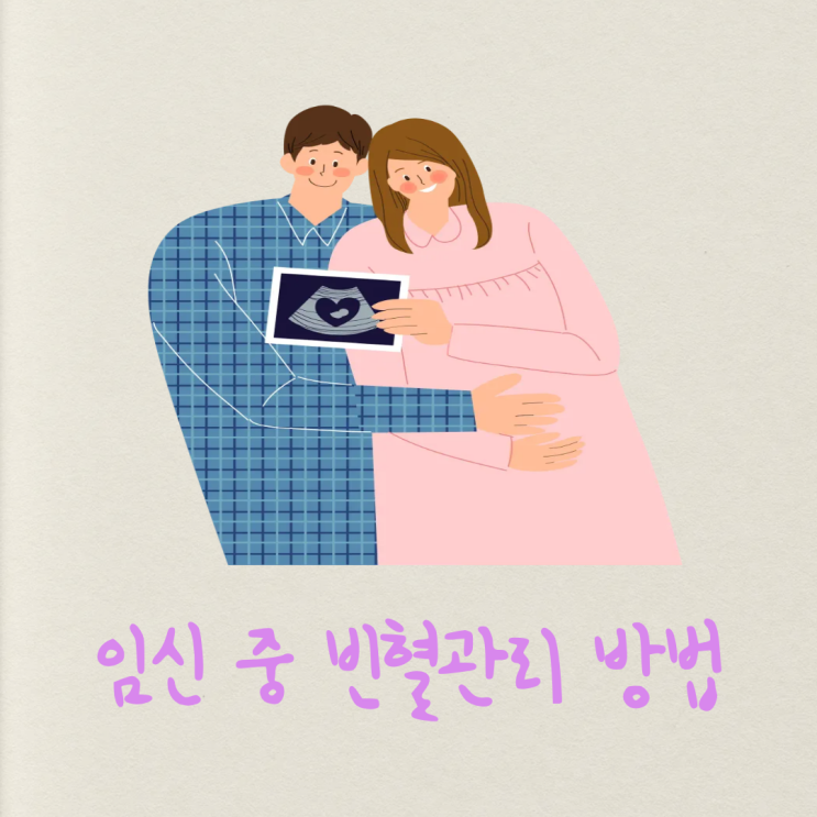  임신 중 빈혈관리 방법, 임산부 철분 많은 음식으로 해결