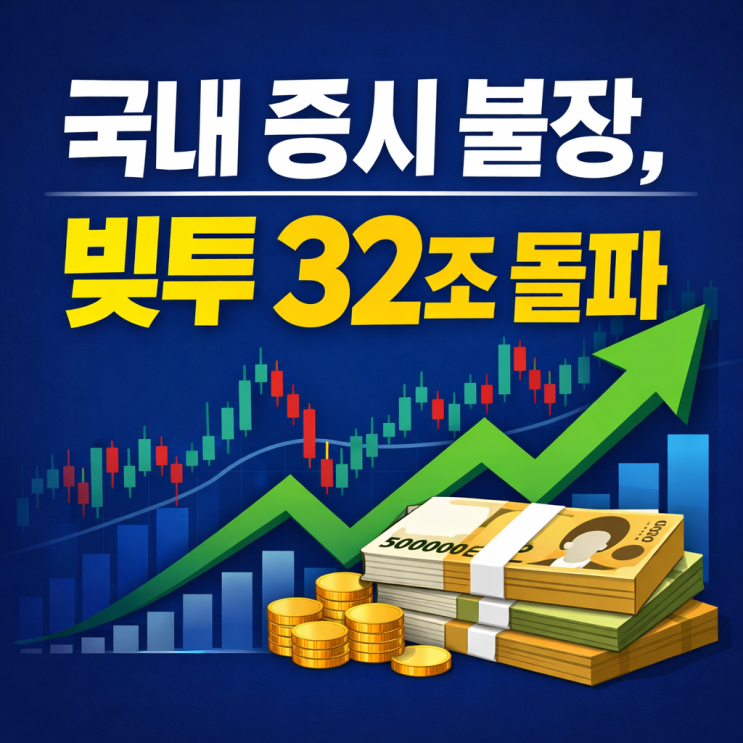  국내 증시 불장, 빚투 32조 돌파…코스피 6000 시대 괜찮을까?