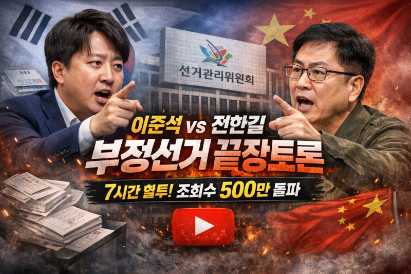 이준석·전한길 ‘부정선거 끝장토론’ 7시간 혈투…영상 조회수 500만회, 왜 이렇게 뜨거웠....