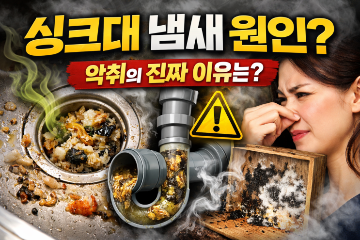  전문가가 알려주는 싱크대 냄새 원인 및 해결 청소해도 냄새나는 진짜 이유