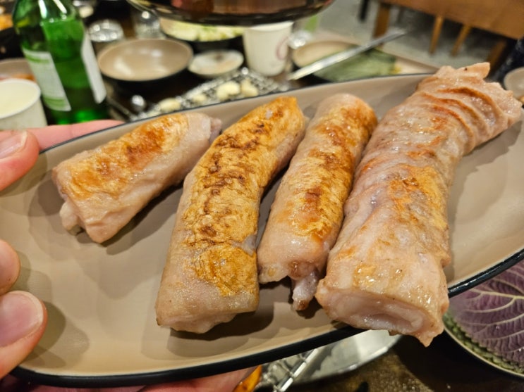  분평동에서 꼼장어 소갈비 돼지껍데기 막창 먹은 날