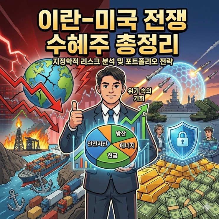  [2026년 3월 증시] 2/28 미국-이란 전면전 발발!  미국-이란 수혜주 총정리 (방산/해운/에너지)