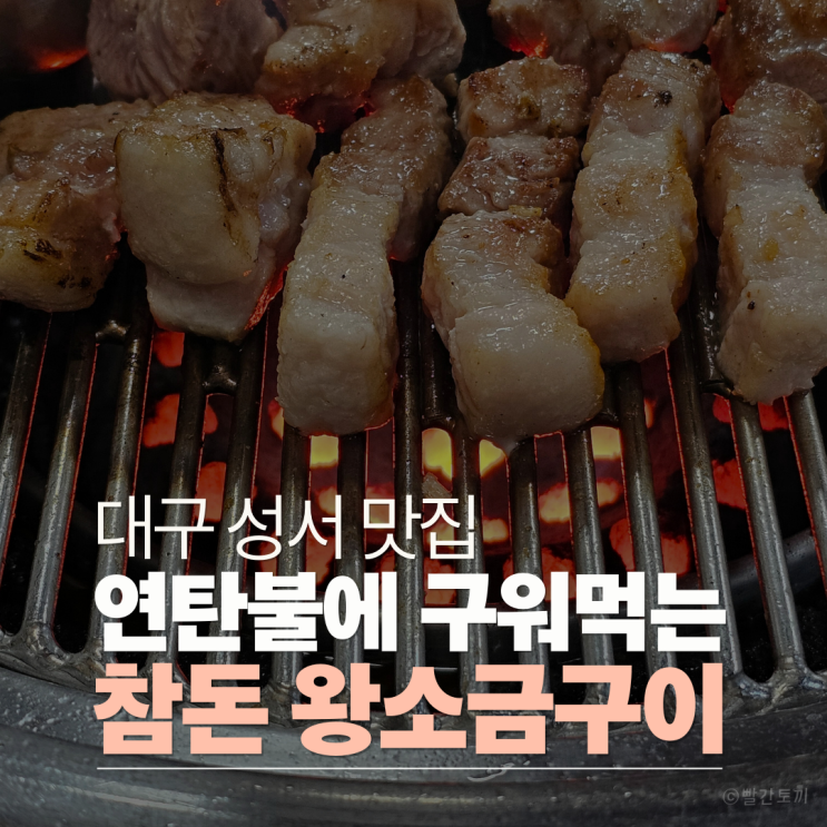  대구맛집 성서맛집 연탄불에 구워먹는 참돈왕소금구이 후기