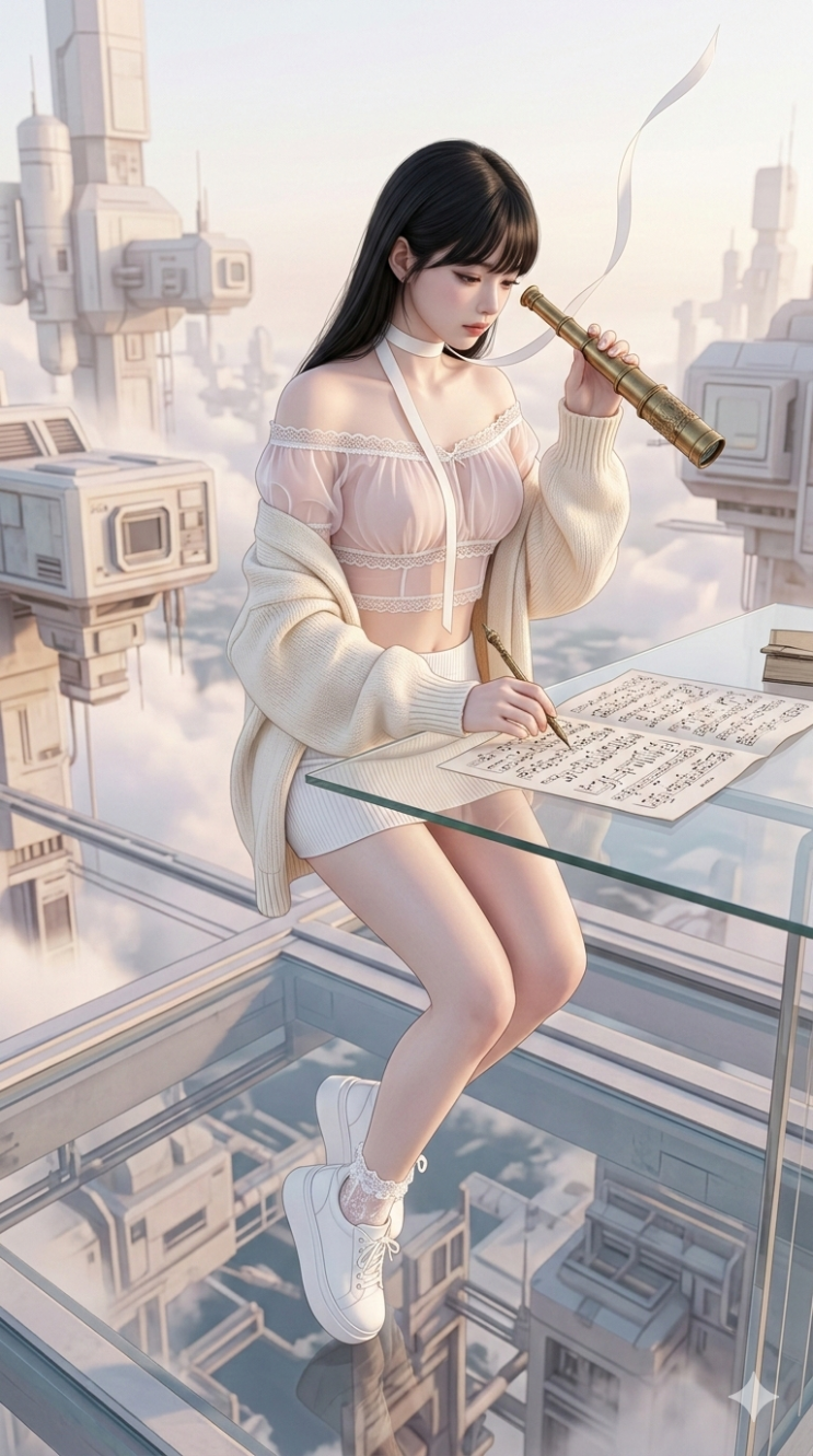  소녀 일러스트(주제 랜덤)