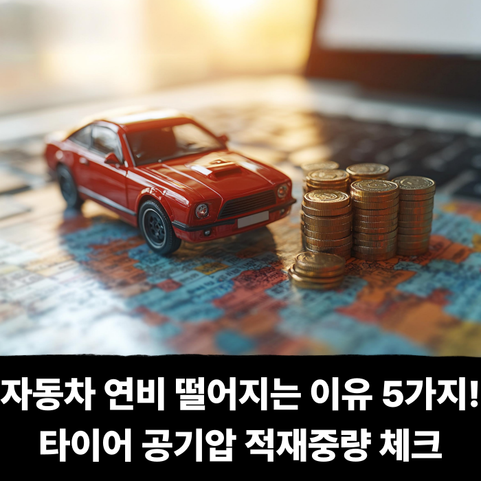  자동차 연비 떨어지는 이유 5가지! 타이어 공기압 적재중량 체크
