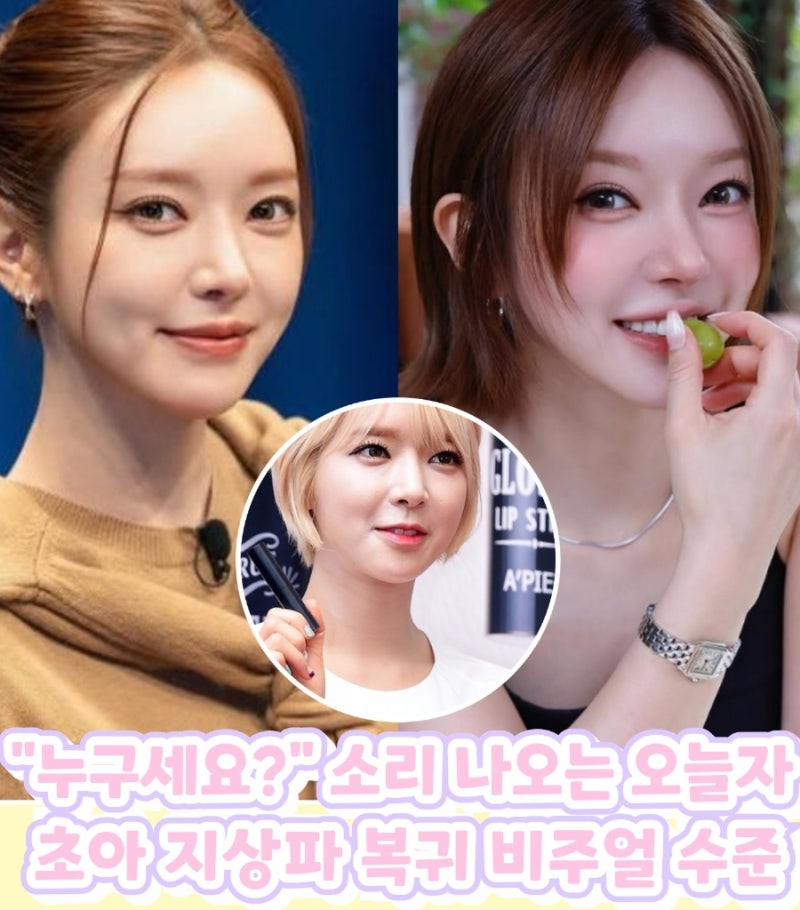 3년 사이에 무슨 일이? AOA 초아 근황 '성형설 AI설' 3년 만에 지상파 복귀.. 직접 입 연 '3년 공....