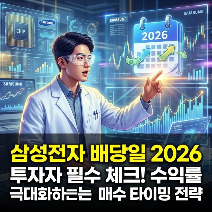  삼성전자 배당일 2026 투자자 필수 체크! 수익률 극대화하는 매수 타이밍 전략