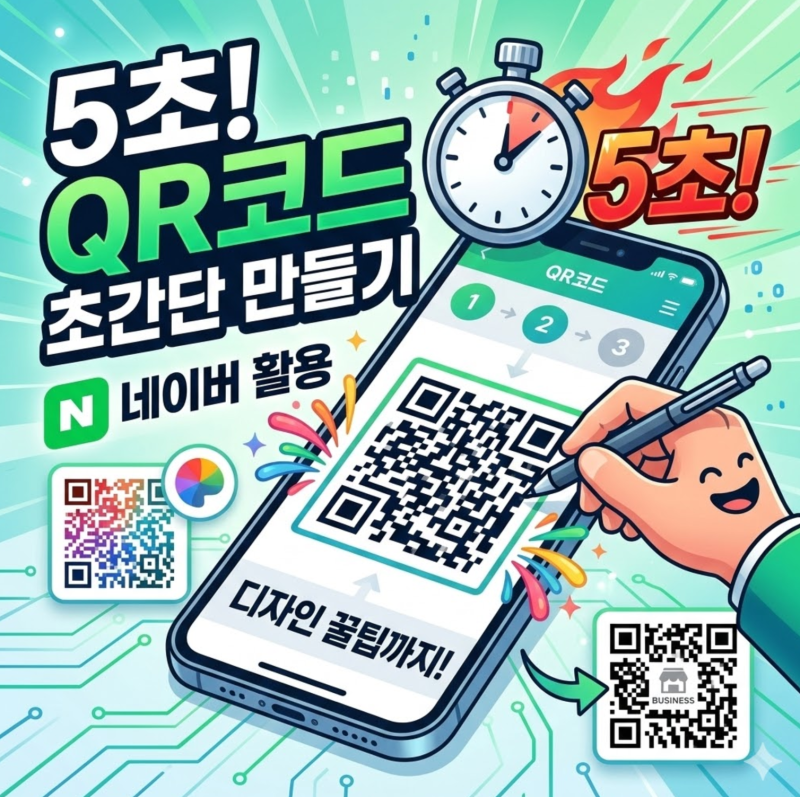 5초 만에 끝내는 QR코드 만들기: 네이버부터 디자인 꿀팁까지