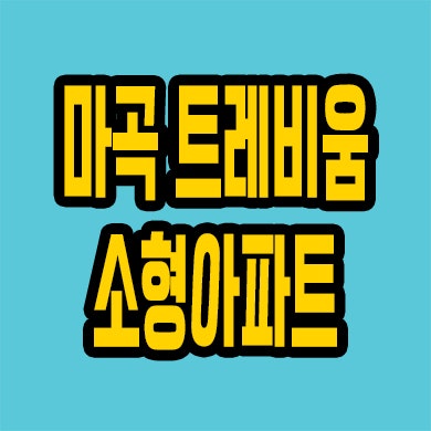  마곡 소형아파트 주택수미포함 공항동 트레비움 도시형생활주택 분양가