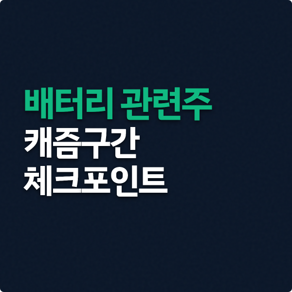  배터리 관련주 캐즘구간 체크포인트 (피엔티, 엠플러스, 서진시스템)