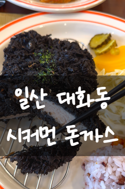 일산 돈가스 맛집, 검정 튀김옷의 정체는?