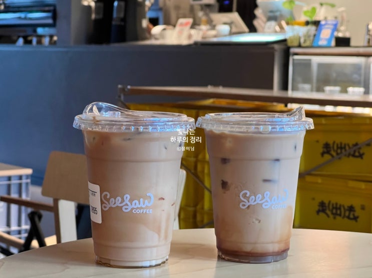 상하이 판롱티엔디 라떼 맛집 시소커피(Seesaw Coffee)