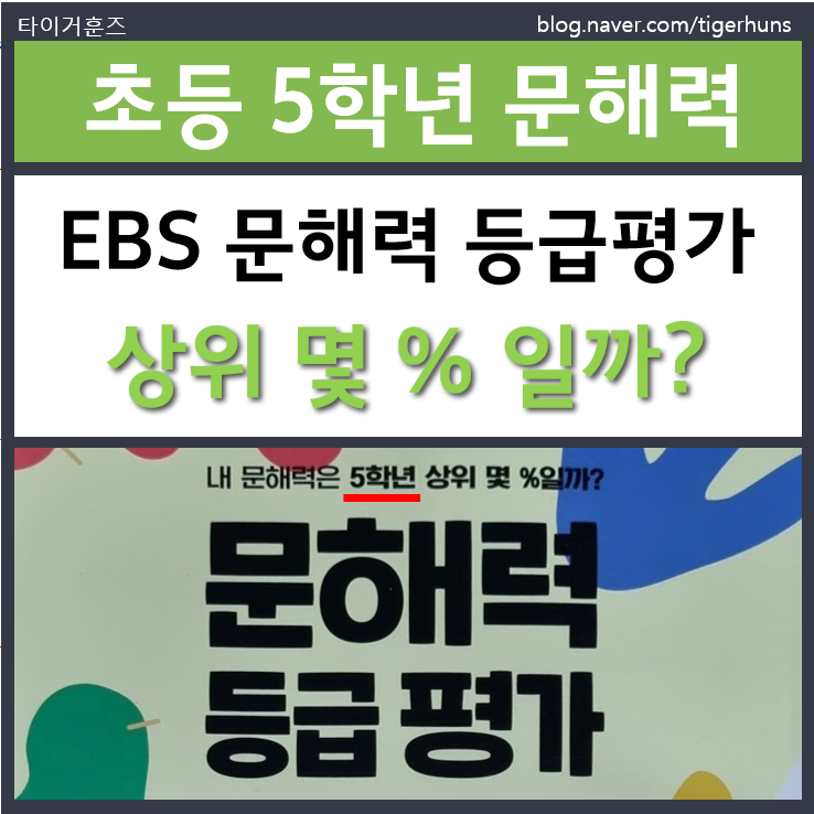  초5 EBS 문해력 테스트 결과 및 후기