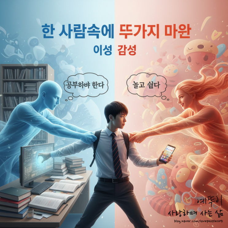  기숙학원 수험생 공부 마음 자세 이성이 감성을 지배해야 희망 대학 합격 꿈을 이룰 수 있습니다