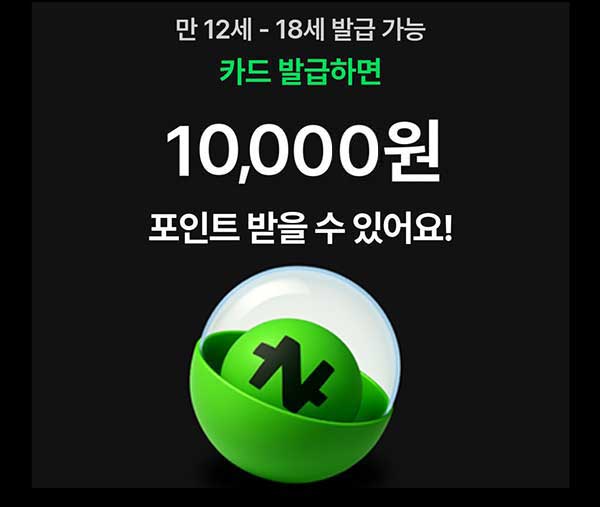  네이버페이 머니카드 Y 이벤트(랜덤 네페 6천~2.2만원+@)즉당~03.31