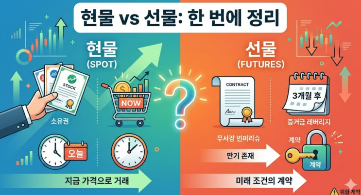  현물 선물 뜻과 차이점: 주식 투자에서 헷갈리는 포인트 5가지