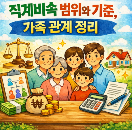  직계비속 범위와 기준, 상속/증여 시 꼭 알아야 할 가족 관계 정리
