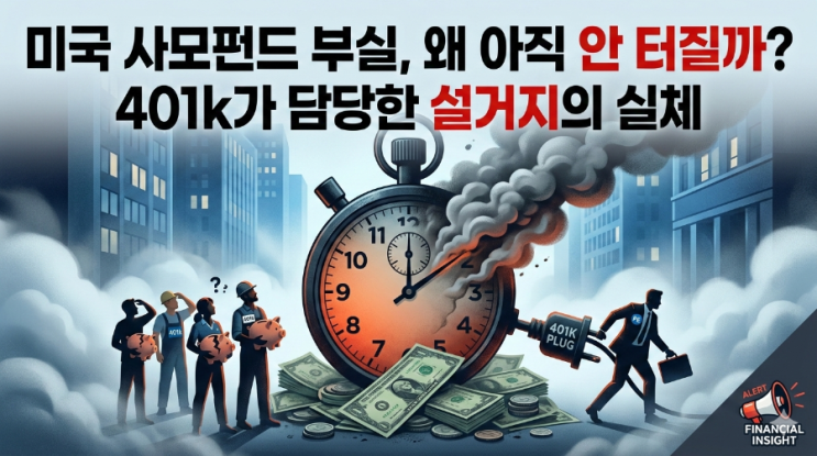 [금융 인사이트] 미국 <b>사모펀드</b> 부실, 왜 아직 안 터질까? '401k... 