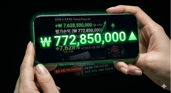  불과 몇 달 만에 1억이 77억이 되는 마법 같은 투자?