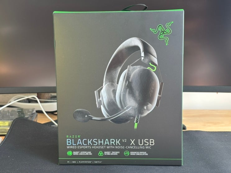  게이밍PC 구매 기념 | Razer BlackShark V2 X USB 게이밍 헤드셋 내돈내산 솔직 후기