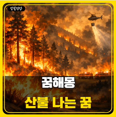 산불 나는 꿈해몽, 재물운 폭발 징조일까?