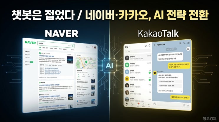  네이버,카카오 빅테크와 정면승부 대신 방향을 틀다.. ai전략 무엇이 달라졌나