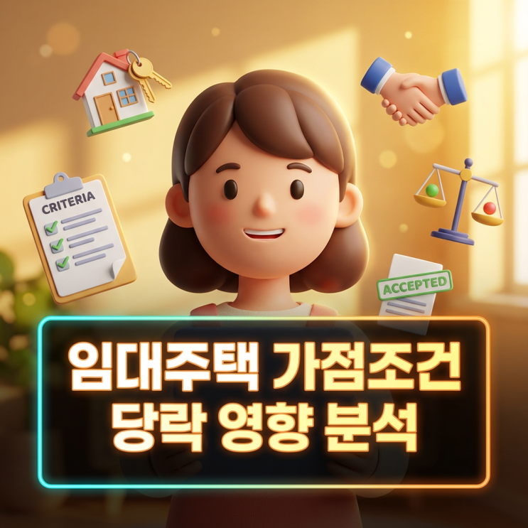  임대주택 가점조건 당락 영향 분석