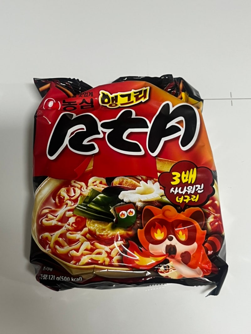 앵그리 너구리 라면 맵기 맛후기
