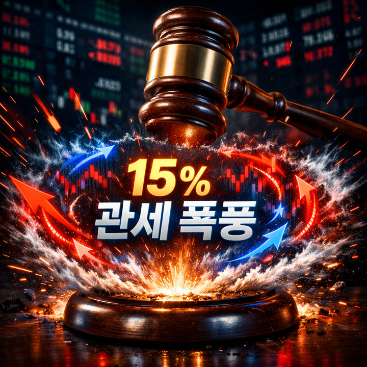 <b>트럼프 15% 관세</b> 확정? 연방대법원 위헌 판결 이후 코스피... 