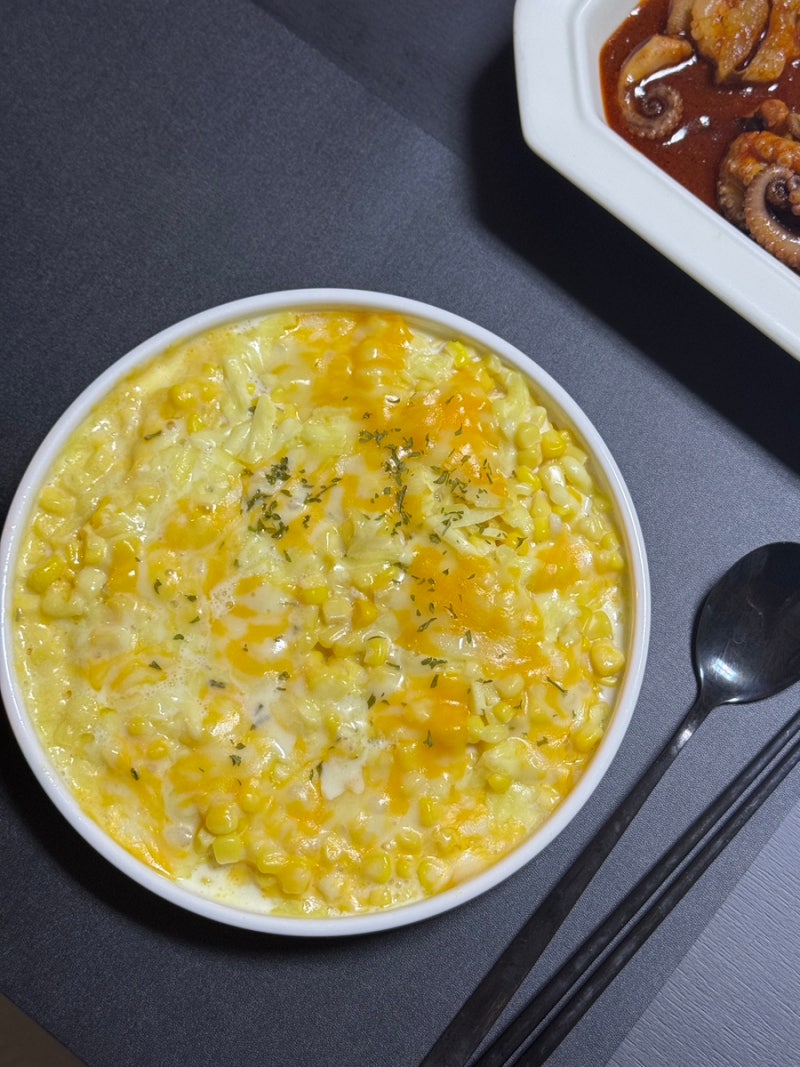 전자레인지 콘치즈 만드는법 캔옥수수 요리 레시피